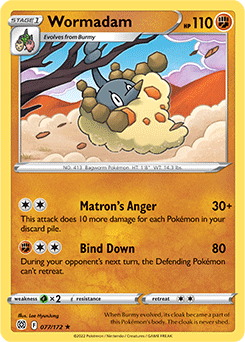 Wormadam 077/172 Pokémon card from Brilliant Stars for sale at best price