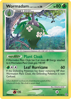 Wormadam Plant Cloak 41/132 Pokémon card from Secret Wonders for sale at best price