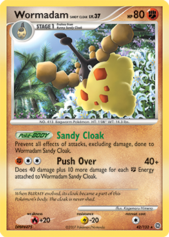 Wormadam Sandy Cloak 42/132 Pokémon card from Secret Wonders for sale at best price