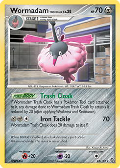 Wormadam Trash Cloak 43/132 Pokémon card from Secret Wonders for sale at best price