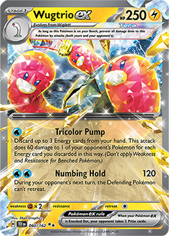Wugtrio ex 60/162 Pokémon card from Temporal Forces for sale at best price