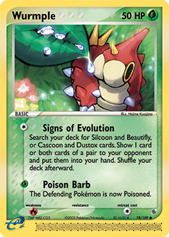 Carte Pokémon Chenipotte 78/109 de la série Ex Rubis & Saphir en vente au meilleur prix