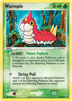 Wurmple 70/92 Pokémon card from Ex Legend Maker for sale at best price