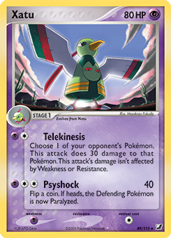 Carte Pokémon Xatu 49/115 de la série Ex Forces Cachées en vente au meilleur prix