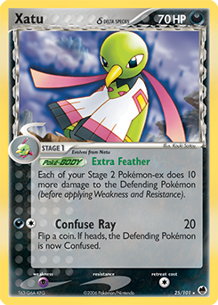 Carte Pokémon Xatu 25/101 de la série Ex Île des Dragons en vente au meilleur prix