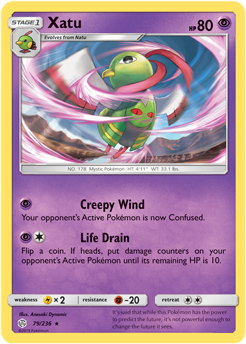 Xatu 79/236 Pokémon card from Cosmic Eclipse for sale at best price