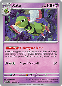 Xatu 72/182 Pokémon card from Paradox Rift for sale at best price