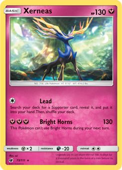 Xerneas 73/111 Pokémon card from Crimson Invasion for sale at best price