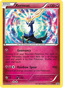Promo Pokémon card Xerneas XY05 from XY Promos expansion