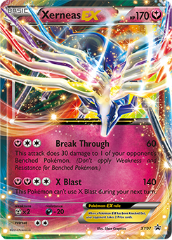 Promo Pokémon card Xerneas EX XY07 from XY Promos expansion