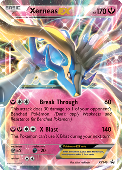 Promo Pokémon card Xerneas EX XY149 from XY Promos expansion