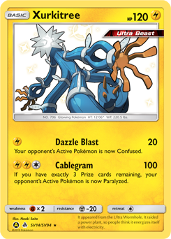 Shining Pokémon Pokémon card Xurkitree SV14/SV94 from Hidden Fates expansion