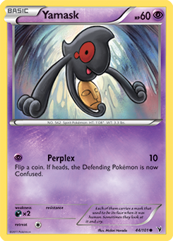 Common Pokémon card Yamask 44/101 from Noble Victories expansion