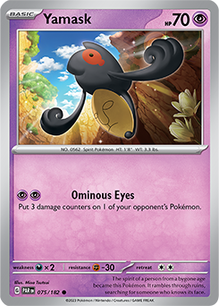 Yamask 75/182 Pokémon card from Paradox Rift for sale at best price
