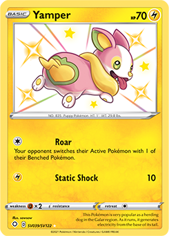 Shining Pokémon Pokémon card Yamper SV039/SV122 from Shining Fates expansion