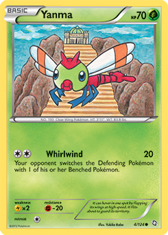 Common Pokémon card Yanma 4/124 from Dragons Exalted expansion