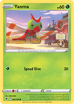 Yanma 006/189 Pokémon card from Astral Radiance for sale at best price