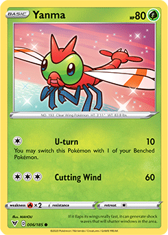 Yanma 006/185 Pokémon card from Vivid Voltage for sale at best price