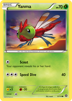 Yanma 6/114 Pokémon card from Steam Siege for sale at best price