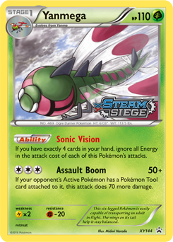 Promo Pokémon card Yanmega XY144 from XY Promos expansion