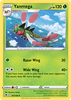Yanmega 007/189 Pokémon card from Astral Radiance for sale at best price