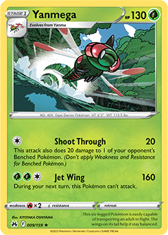 Yanmega 009/159 Pokémon card from Crown Zenith for sale at best price