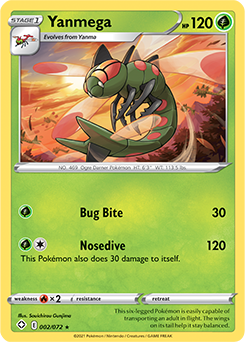 Yanmega 002/072 Pokémon card from Shining Fates for sale at best price
