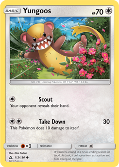 Yungoos 112/156 Pokémon card from Untra Prism for sale at best price