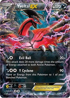 Promo Pokémon card Yveltal EX XY08 from XY Promos expansion