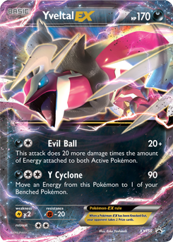 Promo Pokémon card Yveltal EX XY150 from XY Promos expansion