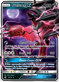 Yveltal GX 79/131 Pokémon card from Forbidden Light for sale at best price