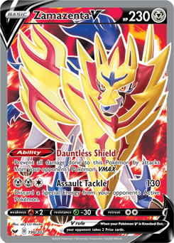 Details about   japanese pokemon card Zamazenta V RR 139/190 s4a