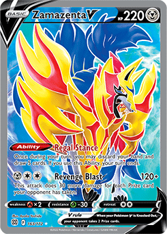 Zamazenta V 163/172 Pokémon card from Brilliant Stars for sale at best price