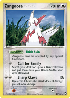 Zangoose 25/108 Pokémon card from Ex Power Keepers for sale at best price