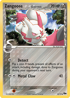 Carte Pokémon Zangoose 15/17 de la série POP 5 en vente au meilleur prix