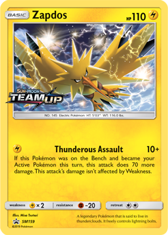 Zapdos SM159 Pokémon card from Sun and Moon Promos for sale at best price