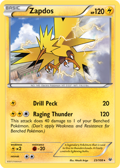 Zapdos 23/108 Pokémon card from Roaring Skies for sale at best price