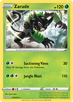 Zarude 016/072 Pokémon card from Shining Fates for sale at best price