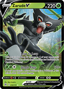 Zarude V 016/172 Pokémon card from Brilliant Stars for sale at best price