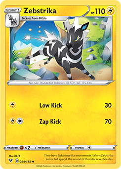 Zebstrika 054/185 Pokémon card from Vivid Voltage for sale at best price