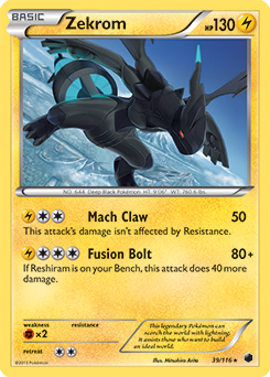 Zekrom 39/116 Pokémon card from Plasma Freeze for sale at best price