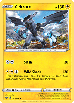 Zekrom 060/185 Pokémon card from Vivid Voltage for sale at best price