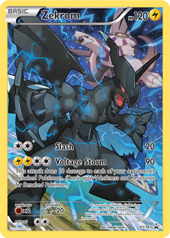 Promo Pokémon card Zekrom XY76 from XY Promos expansion