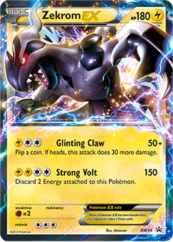 Promo Pokémon card Zekrom EX BW38 from Back & White Promos expansion