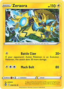 Zeraora 056/195 Pokémon card from Silver Tempest for sale at best price
