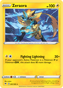 Zeraora 061/185 Pokémon card from Vivid Voltage for sale at best price