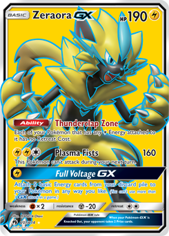 Zeraora GX 201/214 Pokémon card from Lost Thunder for sale at best price