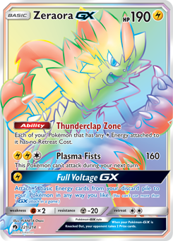 Zeraora GX 221/214 Pokémon card from Lost Thunder for sale at best price