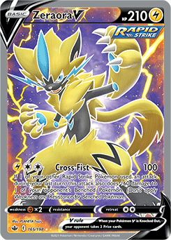 Zeraora V 165/198 Pokémon card from Chilling Reign for sale at best price