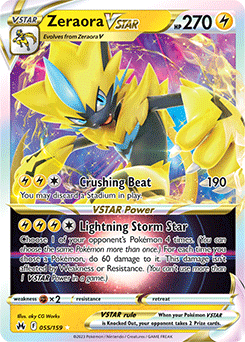 Zeraora VSTAR 055/159 Pokémon card from Crown Zenith for sale at best price